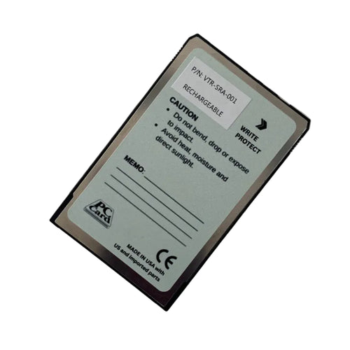 VTR-SRA-001 1MB SRAM PCMCIA PC card with label and text . Right